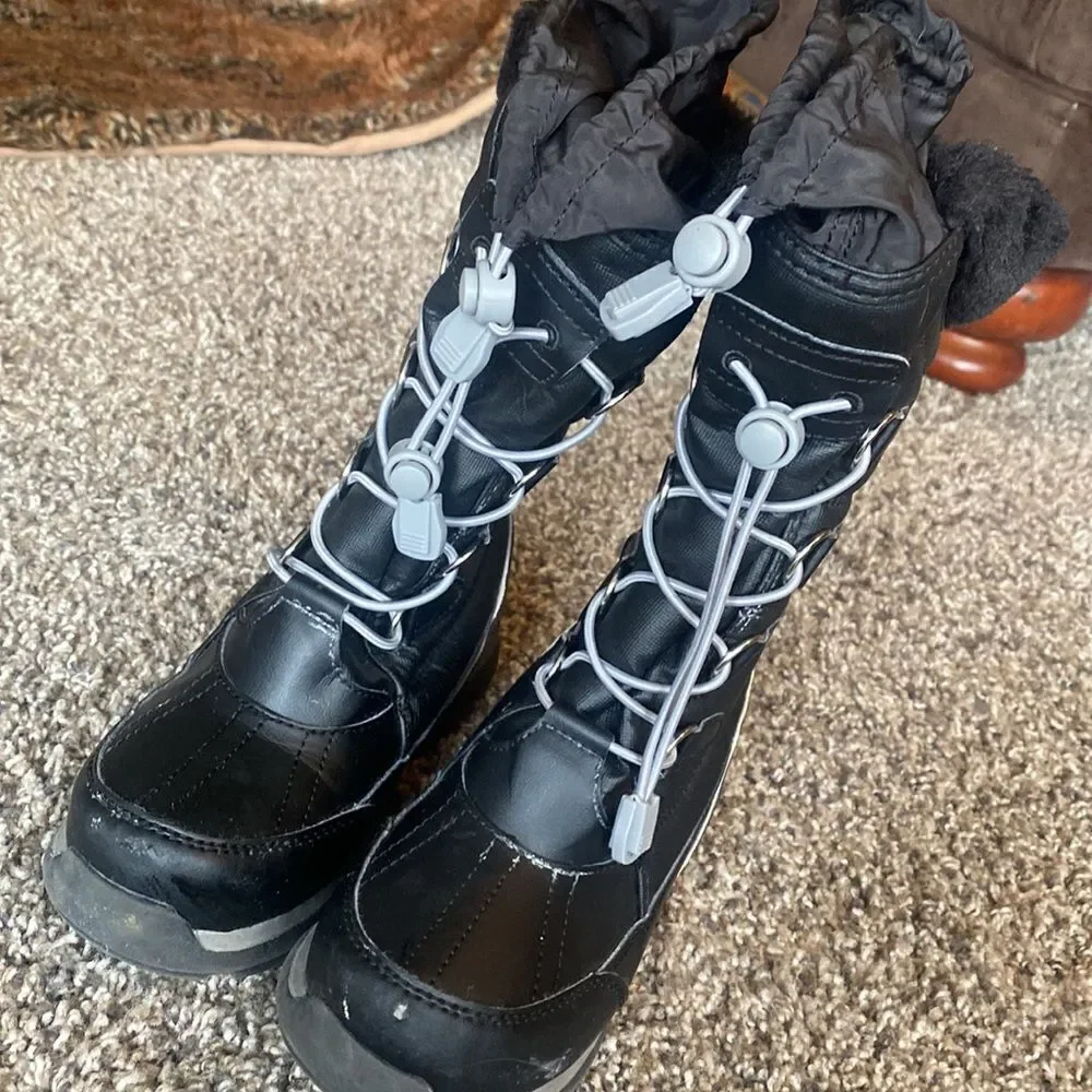 Land End kids snow ⛄️ boots 12 m Black